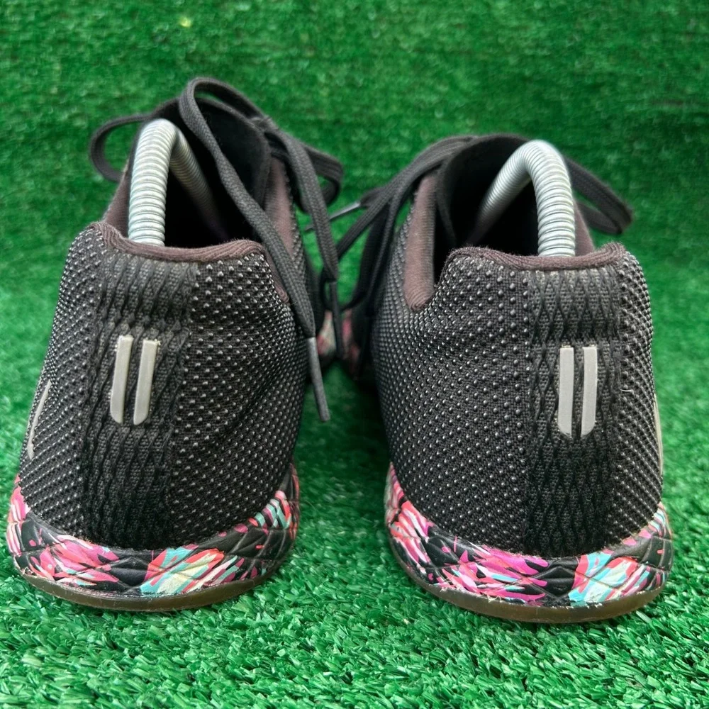 NOBULL SuperFabric Trainers Black Tropical Floral Men 8.5 Women 10 Training Shoe